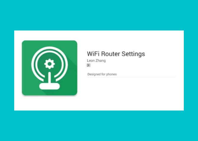 Aplikasi Wifi Router Settings