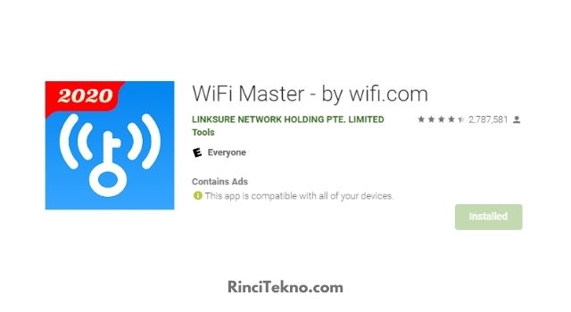Aplikasi WiFi Master Key